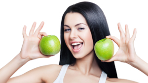 brunettes-women-fruits-models-healthy-apples-1920x1080-hd-wallpaper