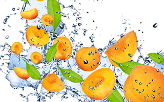 apricot-orange-water-drops