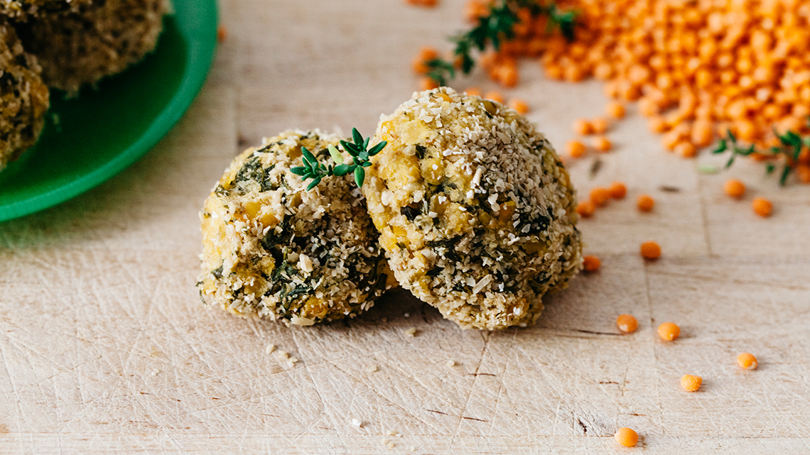 Polpette Di Lenticchie Rosse Al Forno